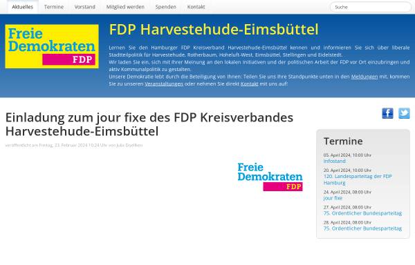 Vorschau von www.fdp-harvestehude-eimsbuettel.de, FDP Harvestehude-Eimsbüttel