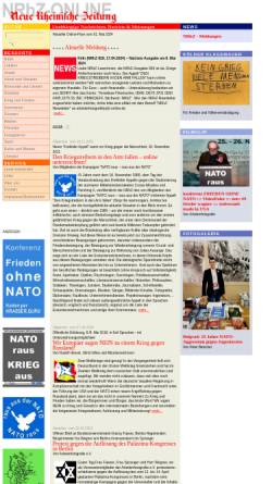 Vorschau der mobilen Webseite www.nrhz.de, Neue Rheinische Zeitung (NRhZ-Online)