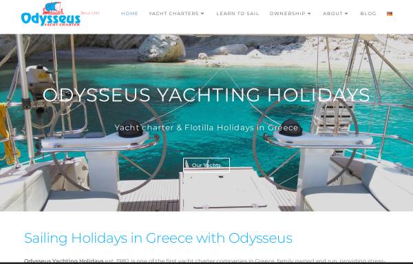 Vorschau von odysseus.gr, Odysseus Yachting Holidays