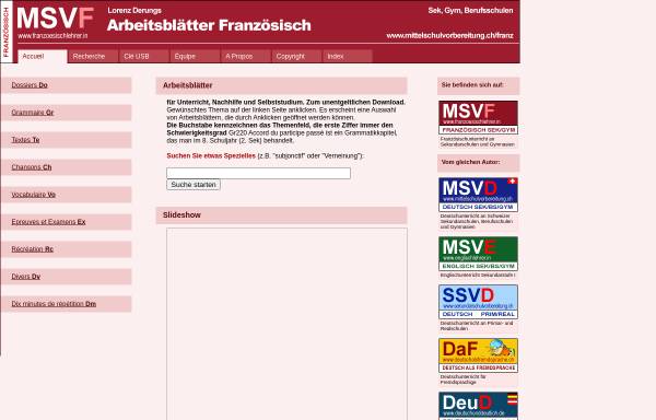 Vorschau von www.franzoesischlehrer.in, Mittelschulvorbereitung Französisch