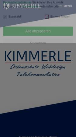 Vorschau der mobilen Webseite www.frank-kimmerle.de, Kimmerle, Frank