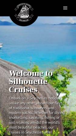 Vorschau der mobilen Webseite www.seychelles-cruises.com, Silhouette Cruises