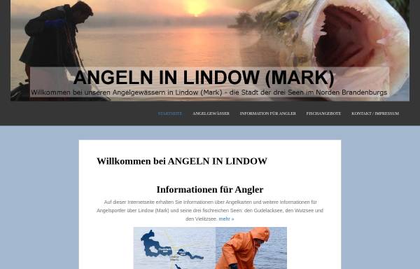 Vorschau von www.angeln-in-lindow.de, Angelgewässer in Lindow-Mark