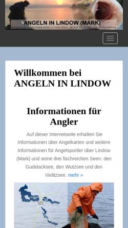 Vorschau der mobilen Webseite www.angeln-in-lindow.de, Angelgewässer in Lindow-Mark
