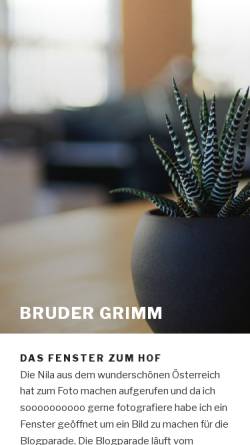 Vorschau der mobilen Webseite www.bruder-grimm.net, Bruder Grimm schreibt...