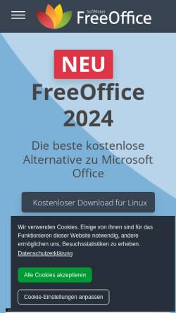 Vorschau der mobilen Webseite www.officeviewers.de, TextMaker Viewer