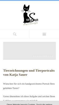 Vorschau der mobilen Webseite www.katja-sauer.de, Sauer, Katja