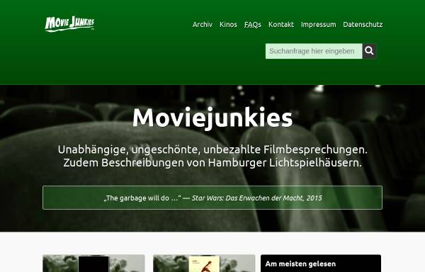Vorschau von www.moviejunkies.de, Moviejunkies.de