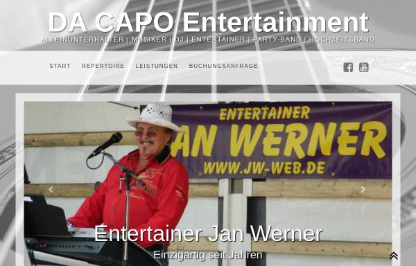 Vorschau von www.entertainer-jan-werner.de, Werner, Jan - Entertainer und Alleinunterhalter
