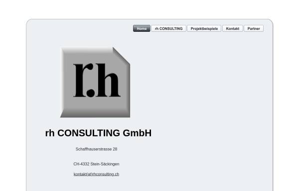 Vorschau von www.rhconsulting.ch, RH Consulting GmbH