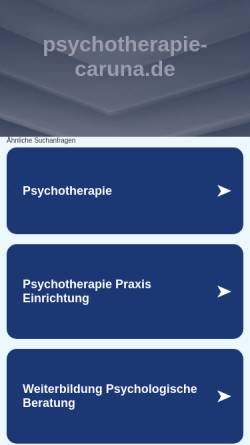 Vorschau der mobilen Webseite www.psychotherapie-caruna.de, Bianca Terletzki