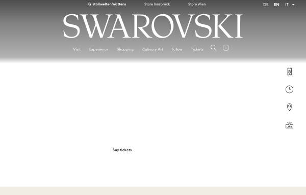Vorschau von kristallwelten.swarovski.com, Swarovski AG