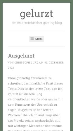 Vorschau der mobilen Webseite gelurzt.at, Gelurzt.at