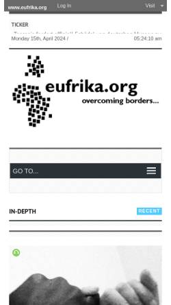 Vorschau der mobilen Webseite www.eufrika.org, Eufrika