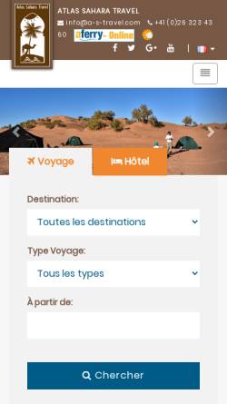 Vorschau der mobilen Webseite www.a-s-travel.com, Marokkoreisen
