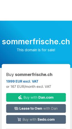 Vorschau der mobilen Webseite www.sommerfrische.ch, Sommerfrische.ch