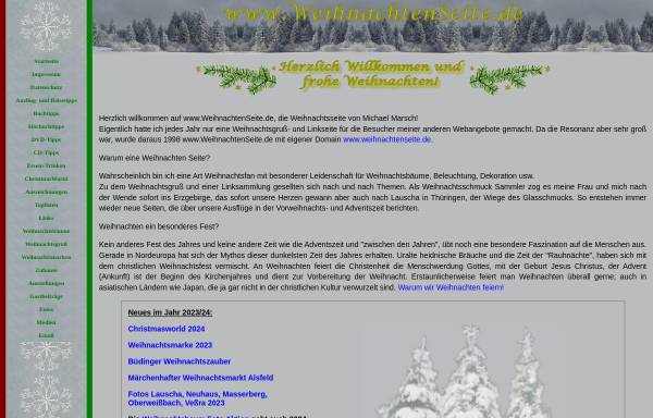 Vorschau von www.weihnachtenseite.de, Weihnachtenseite.de - Michael Marsch