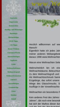 Vorschau der mobilen Webseite www.weihnachtenseite.de, Weihnachtenseite.de - Michael Marsch