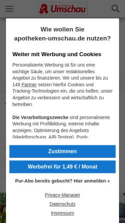Vorschau der mobilen Webseite www.apotheken-umschau.de, Apotheken Umschau