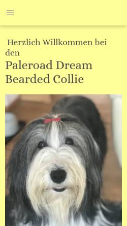 Vorschau der mobilen Webseite www.paleroad-beardie.de, Paleroad Dream Beardies