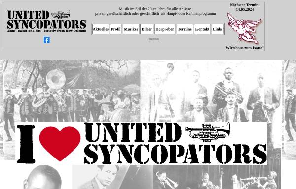 Vorschau von united-syncopators.de, United Syncopators
