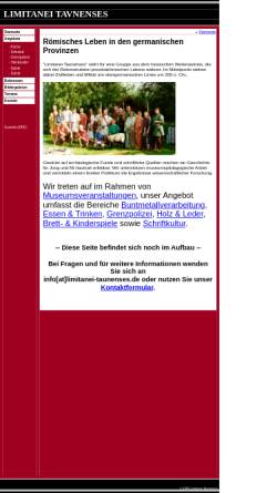 Vorschau der mobilen Webseite www.limitanei-taunenses.de, Limitanei Taunenses