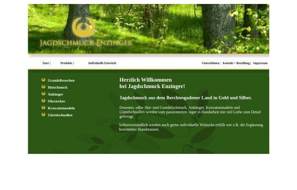Vorschau von www.jagdschmuck-enzinger.de, Jagdschmuck Enzinger