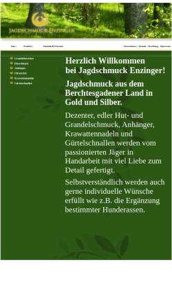 Vorschau der mobilen Webseite www.jagdschmuck-enzinger.de, Jagdschmuck Enzinger