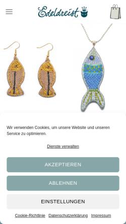 Vorschau der mobilen Webseite www.edeldreist.de, Edeldreist - Unverschämt einzigartige Gestaltigkeiten