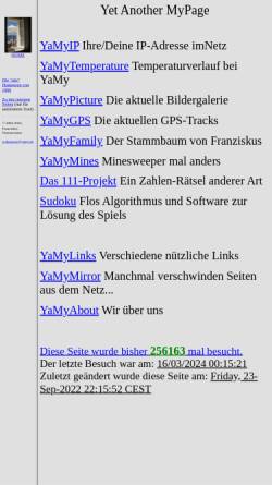 Vorschau der mobilen Webseite www.yamy.de, Timmermann, Franziskus