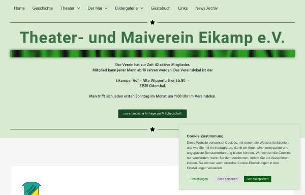 Vorschau von www.tmv-eikamp.de, Theater-und Maiverein Eikamp