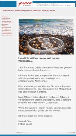 Vorschau der mobilen Webseite www.heilpraktikerin-yapca-witten.de, Yapca, Fatma