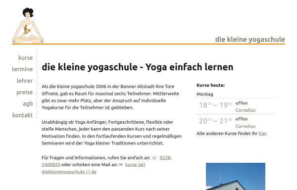 Vorschau von www.diekleineyogaschule.de, Die kleine Yogaschule