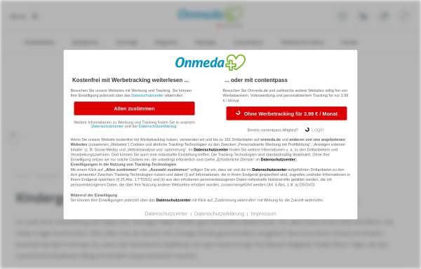 Vorschau von www.onmeda.de, Kindergesundheit