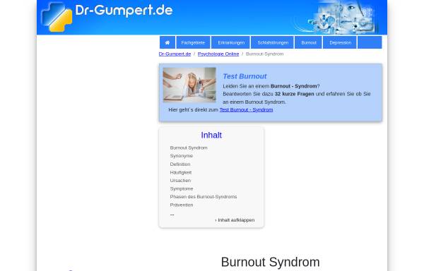 Vorschau von www.dr-gumpert.de, Dr. Gumpert: Burnout-Syndrom