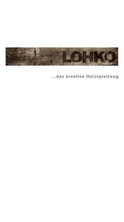 Vorschau der mobilen Webseite www.lohko.at, LOHKO .. das kreative Holzspielzeug