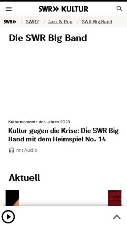 Vorschau der mobilen Webseite www.swr.de, SWR Big Band
