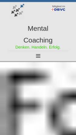 Vorschau der mobilen Webseite www.mentalcoaching.eu, Finckler & Partner