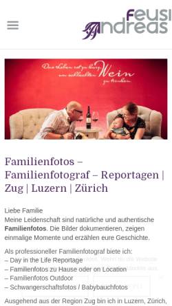 Vorschau der mobilen Webseite www.babyfotograf-schweiz.ch, Feusi, Andreas
