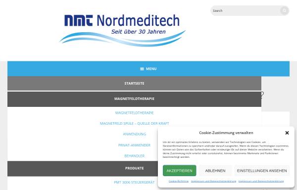 Vorschau von www.magnetfeldtherapie-online.de, Nordmeditech GmbH