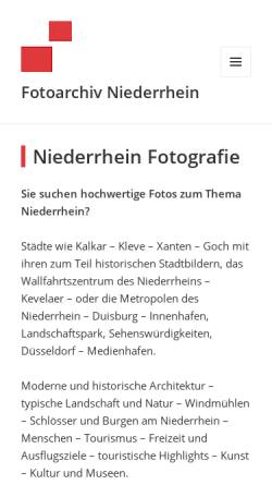 Vorschau der mobilen Webseite www.fotoarchiv-niederrhein.de, Fotoarchiv Niederrhein