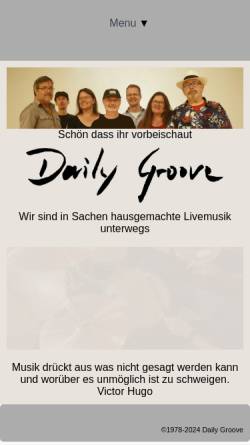 Vorschau der mobilen Webseite www.daily-groove.com, Daily Groove