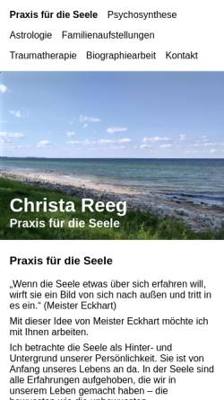 Vorschau der mobilen Webseite www.christareeg.de, Christa Reeg