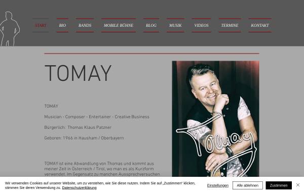 Vorschau von www.tomay.de, Tomay - Musik und Medien