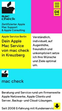 Vorschau der mobilen Webseite www.apple-service-berlin.com, Mac check, Paul Pawlicki