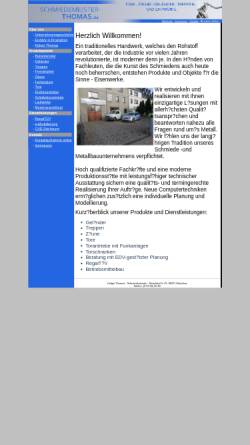 Vorschau der mobilen Webseite www.schmiedemeister-thomas.de, Holger Thomas Schmiedemeister