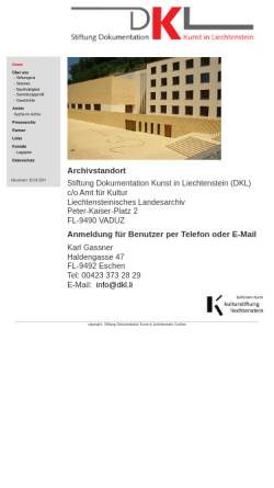Vorschau der mobilen Webseite www.dkl.li, DKL - Stiftung Dokumentation Kunst in Liechtenstein