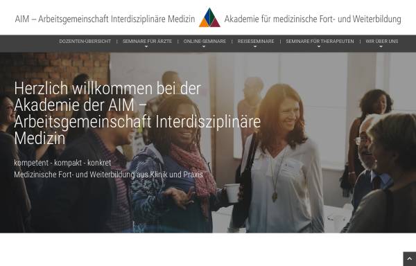 Vorschau von www.aim-hannover.de, Arbeitsgemeinschaft Interdisziplinäre Medizin Hannover