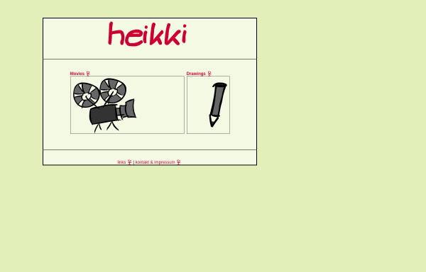 Vorschau von www.heikki.de, Heikki - Art á la carte