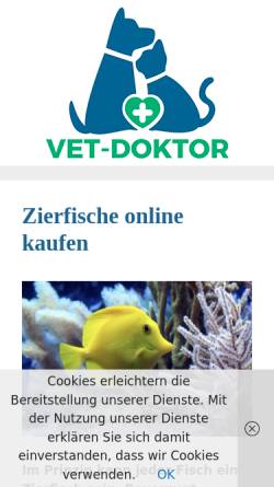Vorschau der mobilen Webseite www.zierfisch-store.de, Zierfisch-Store, Sandra Duschl